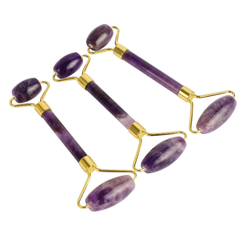 100% cristal naturel pour le visage rouleau de quartz Gua Sha rouleau de jade pour les outils de soins de la peau