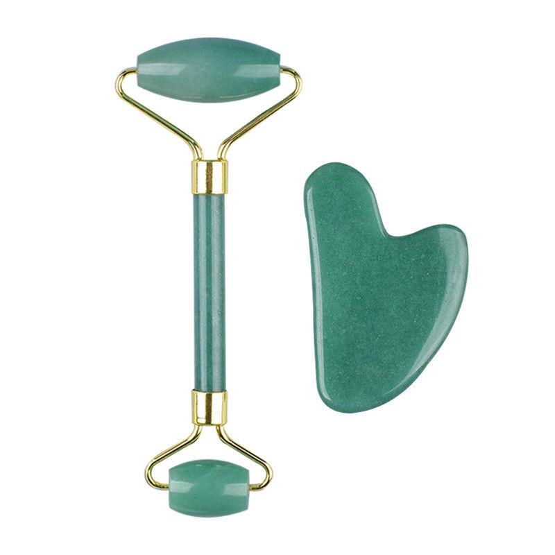 100% cristal naturel pour le visage rouleau de quartz Gua Sha rouleau de jade pour les outils de soins de la peau