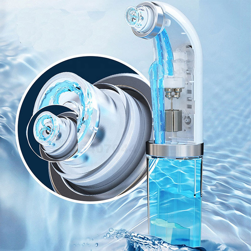 Nettoyeur de pores à cycle d'eau à petites bulles avec une puissance d'aspiration de 30 kPa et une tension de charge de 5 V/1 A