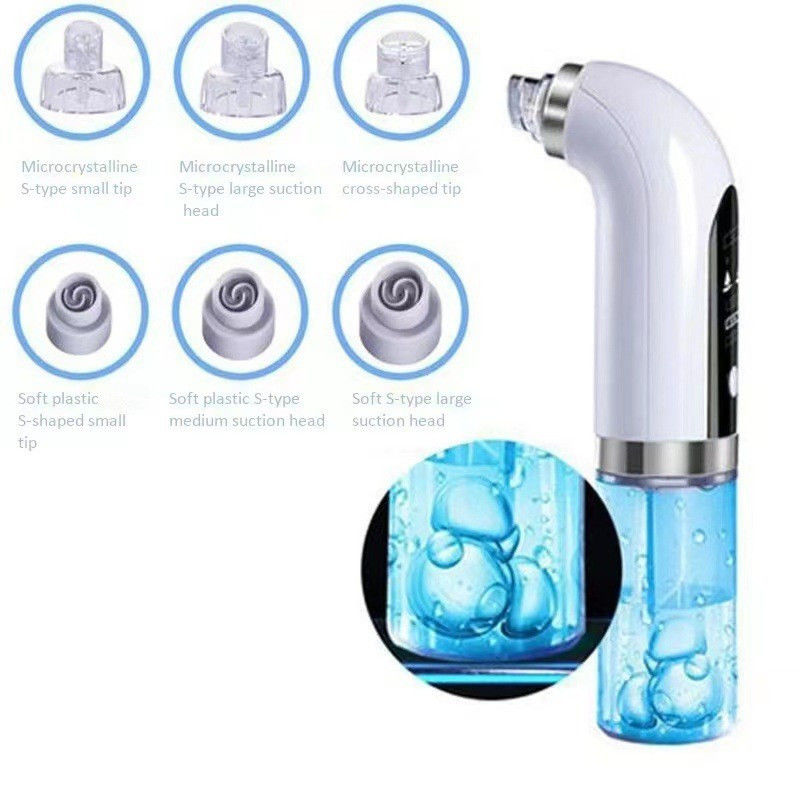 Nettoyeur de pores à cycle d'eau à petites bulles avec une puissance d'aspiration de 30 kPa et une tension de charge de 5 V/1 A