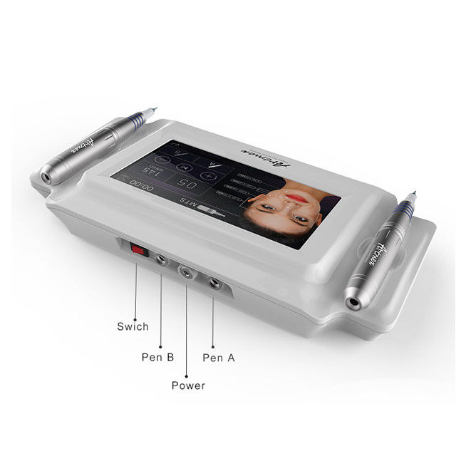 ABS Aluminium Artmex V8 Microneedling Derma Pen Unité PMU et un kit de machine à tatouer MTS