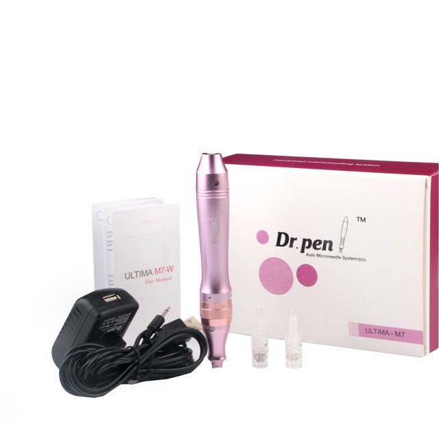 CE M7 Système d' aiguille électrique Derma Pen pour le corps, le visage, les lèvres et les yeux