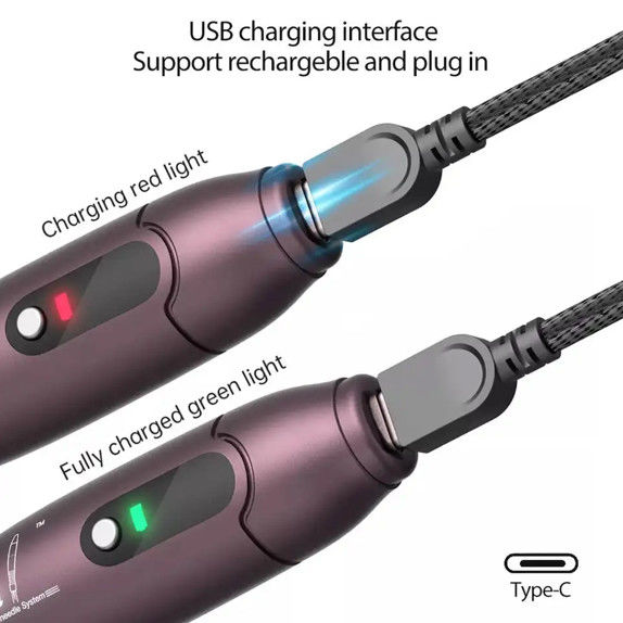 Dermapen électrique 2023 A10 Derma Pen Aiguilles pour le rajeunissement de la peau et 5 niveaux de vitesse