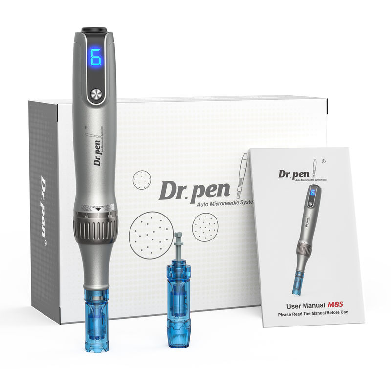 Dermapen M8S câblé/sans fil pour les bouchons de soins personnels et commerciaux