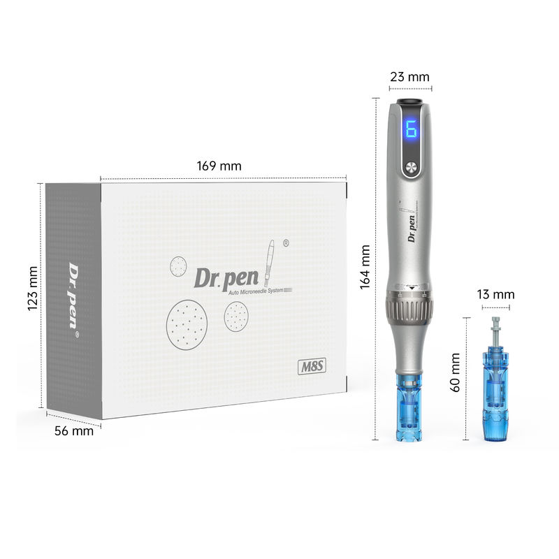 Dermapen M8S câblé/sans fil pour les bouchons de soins personnels et commerciaux