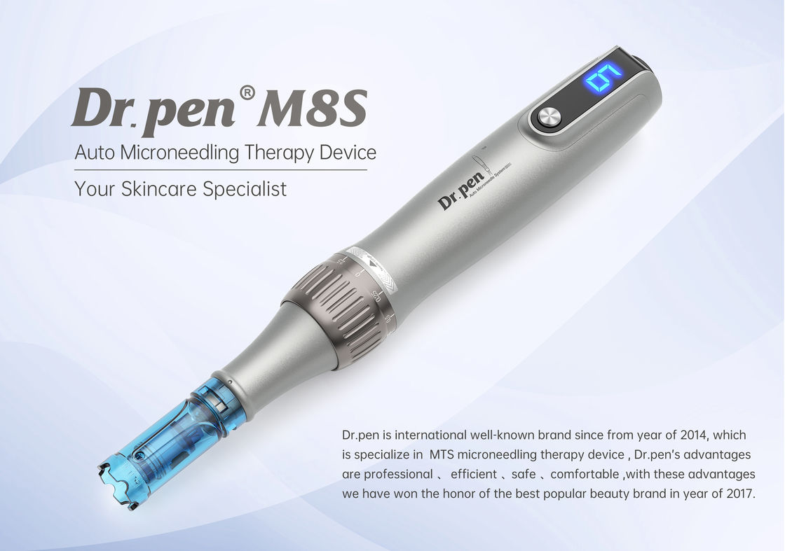Dermapen M8S câblé/sans fil pour les bouchons de soins personnels et commerciaux