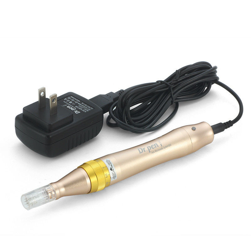 UK Plugs Type Dr Pen M5 Dermapen en or pour le traitement par microneedle et le rajeunissement de la peau