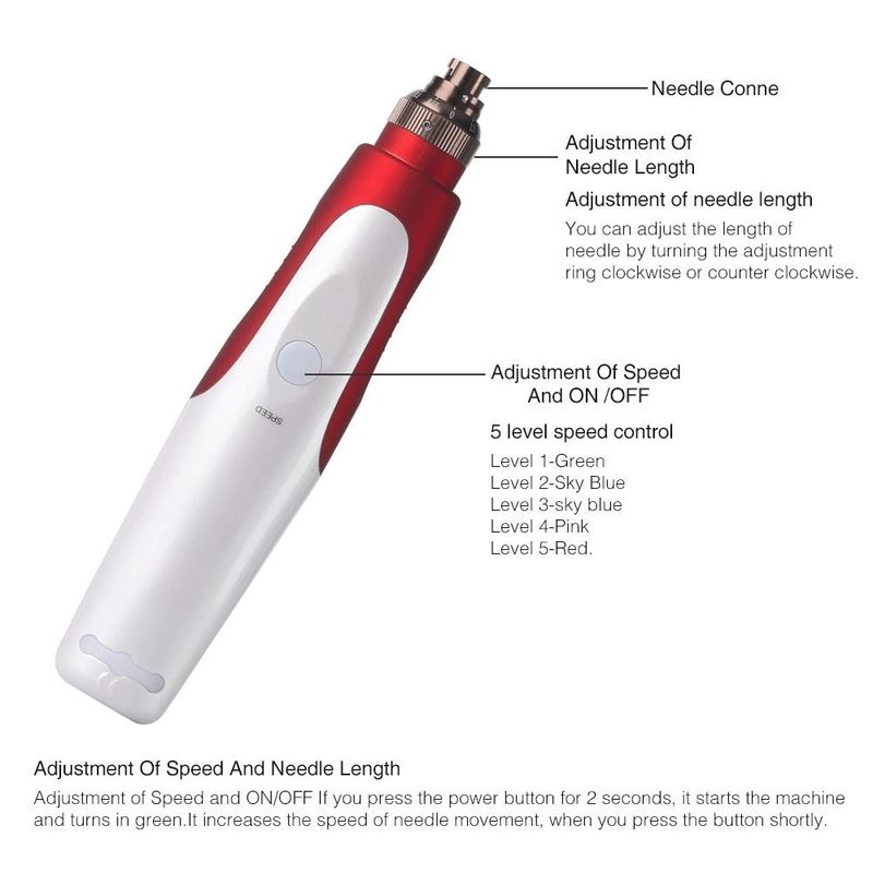 Bayonnette type Dr. Derma Pen N2-W La solution ultime pour le gonflement sous les yeux