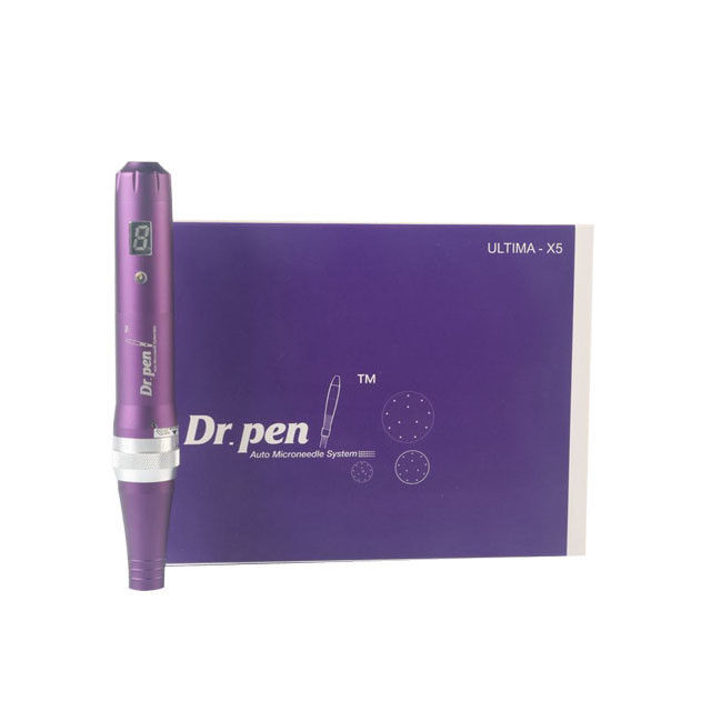 Corps en alliage d'aluminium Dr pen X5 Derma Pen Système de microneedle automatique Longueur d'aiguille réglable pour les bouchons britanniques