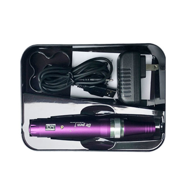 Corps en alliage d'aluminium Dr pen X5 Derma Pen Système de microneedle automatique Longueur d'aiguille réglable pour les bouchons britanniques