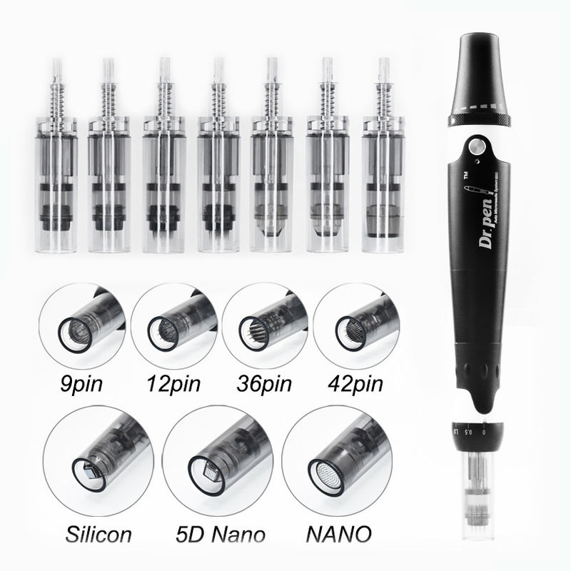 Matériau du corps du PC en plastique Derma Pen Aiguilles pour A1 A6 A7 M5 M7 M8 A6S N2 MYM X5 E30