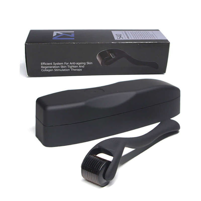 Anti-gonflement 540 Aiguille Matte Derma Roller 0,5 mm Croissance de la barbe Titane Roller de barbe