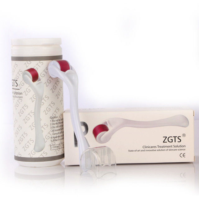 540 broches ZGTS Micro Pin Derma Roller avec broche à roulement en acier inoxydable à poignée noire