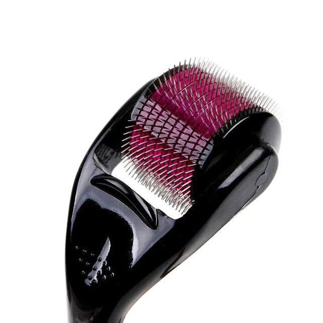 540 broches ZGTS Micro Pin Derma Roller avec broche à roulement en acier inoxydable à poignée noire