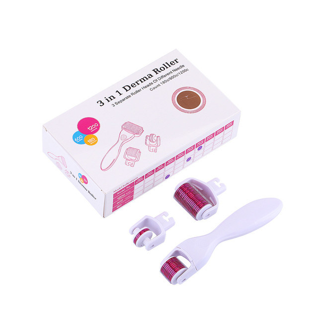 Type Titanium Derma Roller pour le visage, zone cible, corps 3 en 1