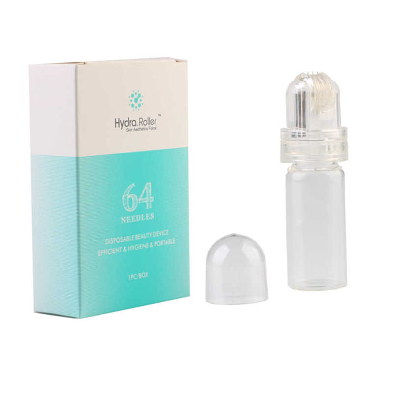 CE approuvé 64 points d'or Hydra Microneedle Titanium Derma Roller pour l'acide hyaluronique