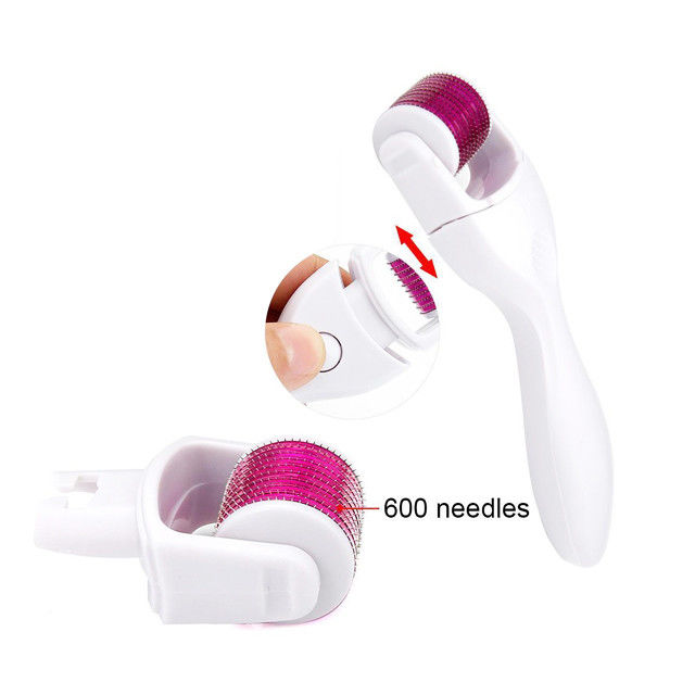 Roller Dermique en acier inoxydable/titane à micro-aiguille de 0,2 à 3,0 mm pour le rajeunissement de la peau