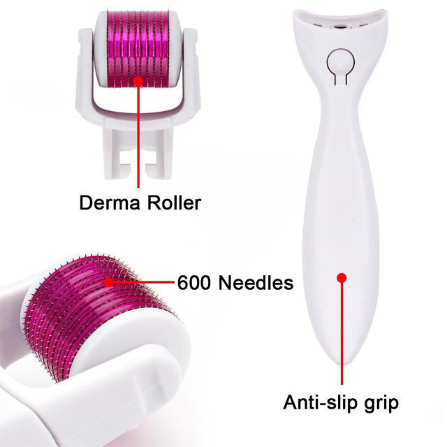 Roller Dermique en acier inoxydable/titane à micro-aiguille de 0,2 à 3,0 mm pour le rajeunissement de la peau