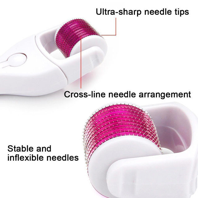 Roller Dermique en acier inoxydable/titane à micro-aiguille de 0,2 à 3,0 mm pour le rajeunissement de la peau
