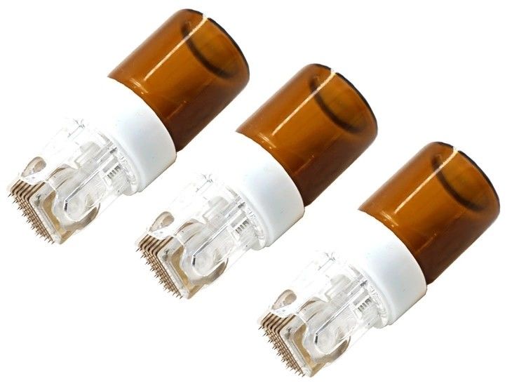 Type de prise de courant Nouveau design 42/150Or Titane Microneedle Hydra Stamphydra Roller pour le rajeunissement de la peau