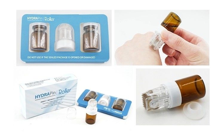 Type de prise de courant Nouveau design 42/150Or Titane Microneedle Hydra Stamphydra Roller pour le rajeunissement de la peau