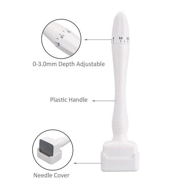 140 aiguilles Stamp Derma Roller Aiguille moustiquaire pour les cernes et le traitement des rides