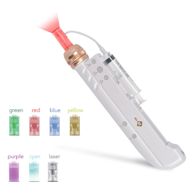 7 Lights Nano Derma Pen Un stylo électrique à microneedle pour les améliorations mammaires et les soins du visage