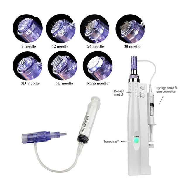 Derma Pen 2 en 1 pour le salon de beauté et l'aiguille de spa Quantité 9/12/24/36/42/Ronde Nano/3D/5D