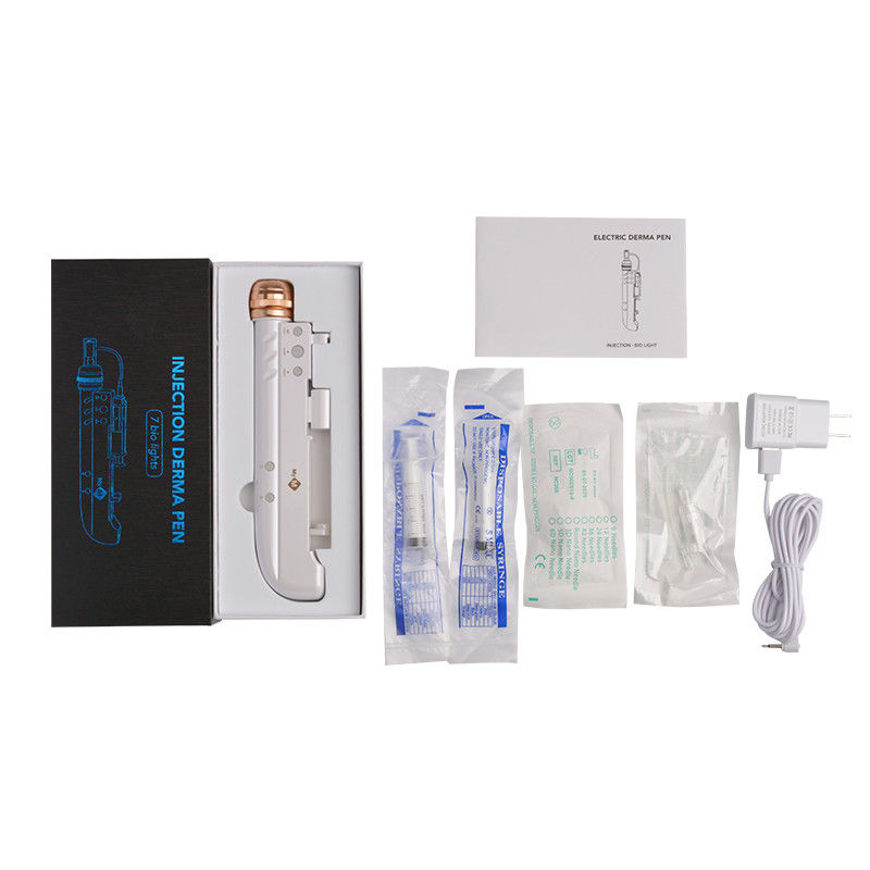 7 lumières Nano Derma Pen 3 en 1 Mini Injecteur de mésothérapie à l' eau pour agrandissement du sein